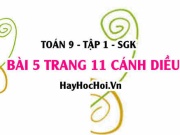 Bài 5 trang 11 Toán 9 tập 1 Cánh Diều